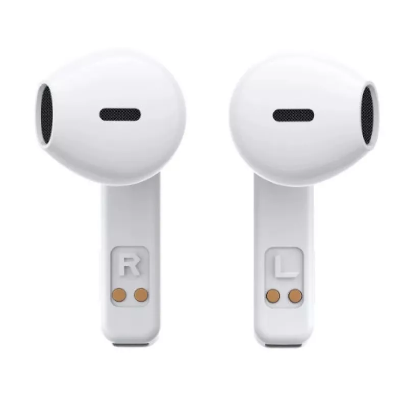 Joyroom IceLens Series auriculares True Wireless com luzes LED, Bluetooth 5.3, branco (JR-TC1-WHT)