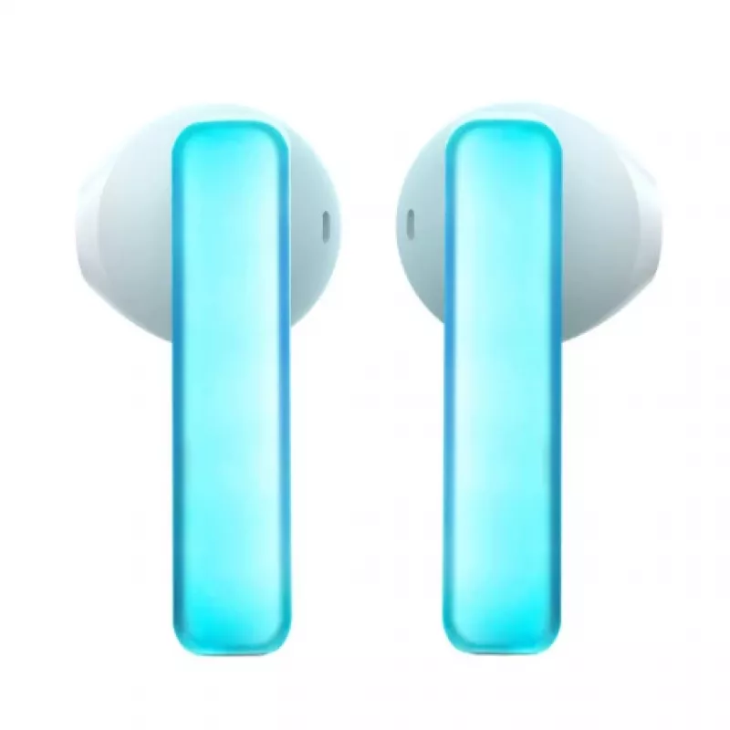 Joyroom IceLens Series auriculares True Wireless com luzes LED, Bluetooth 5.3, branco (JR-TC1-WHT)