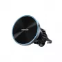 Joyroom suporte magnético para automóvel com carregador sem fios 15W para ventilação preto (JR-ZS240 Pro)