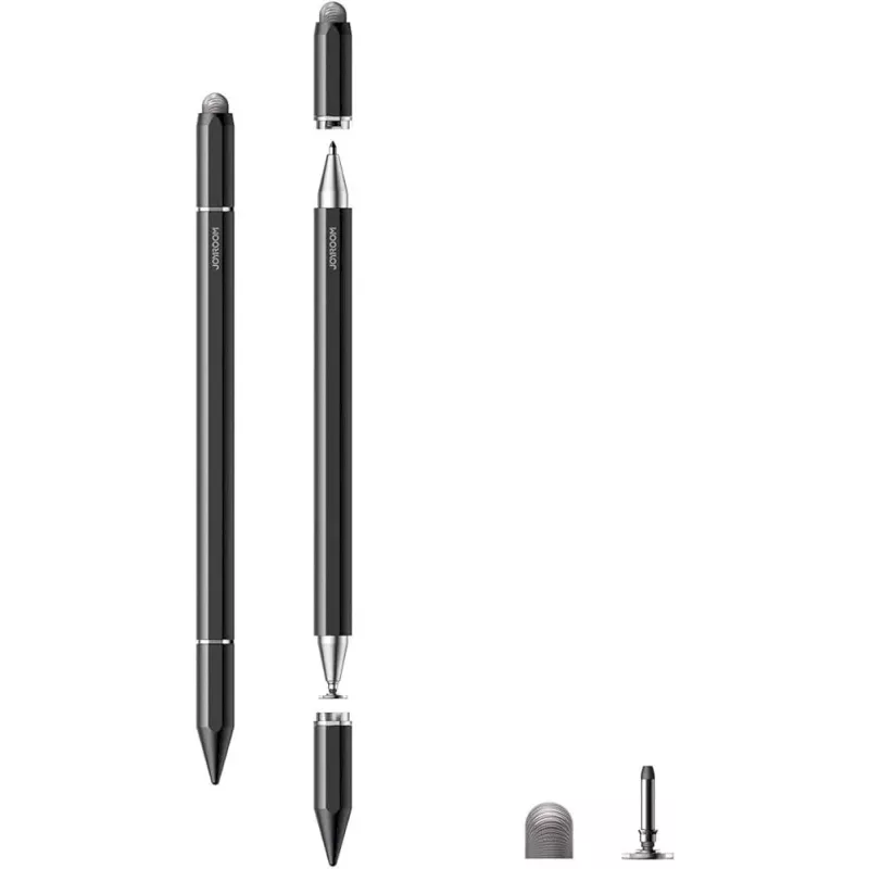 Stylus capacitivo magnético passivo Joyroom JR-BP561 - 3-em-1 para ecrã tátil (preto)