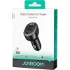 Carregador de automóvel Joyroom JR-CCD04 30W 2x USB-C USB-A com ecrã digital - preto