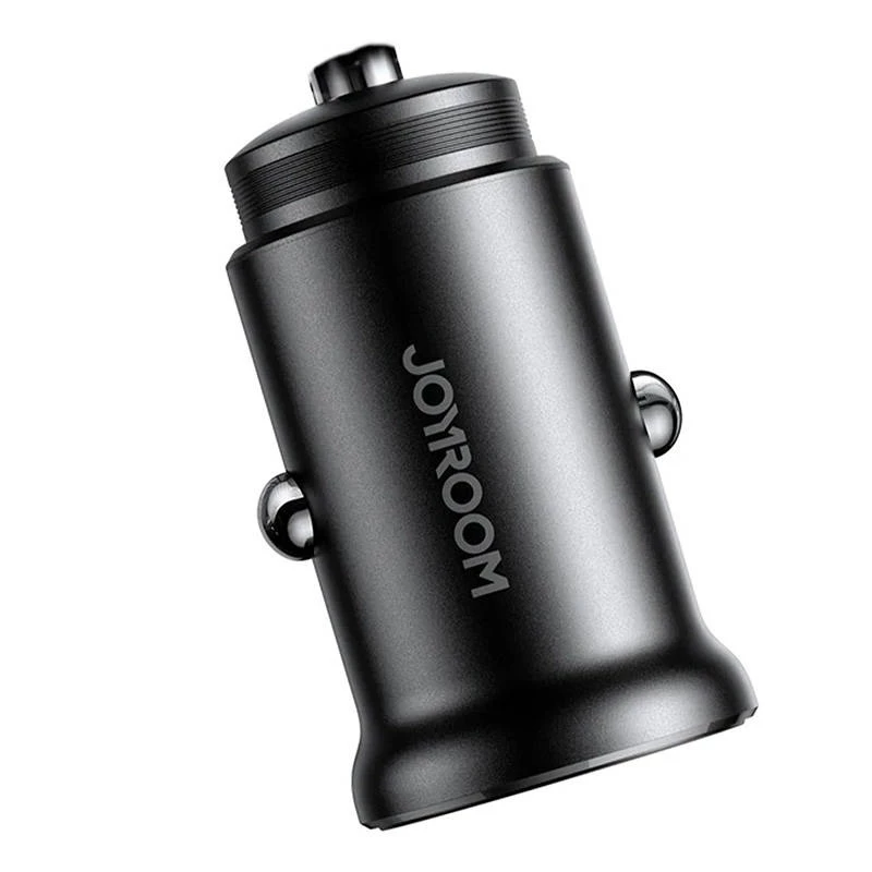 Joyroom JR-CCN05 Carregador de Carro Mini 30W USB-A USB-C preto