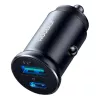 Joyroom JR-CCN05 Carregador de Carro Mini 30W USB-A USB-C preto