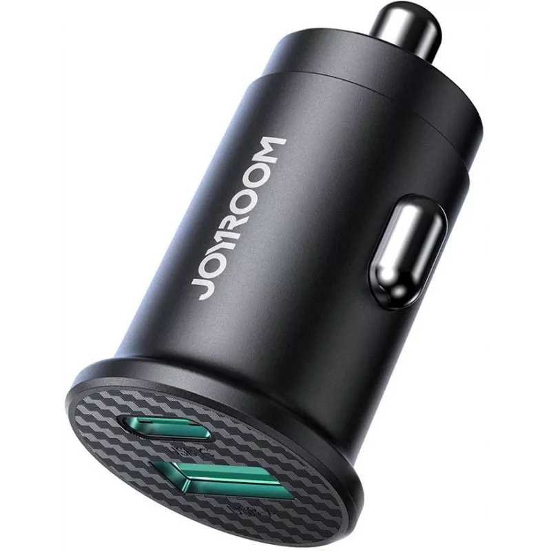 Carregador de automóvel USB-A mini 15W JOYROOM JR-CCN16, preto