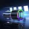 JOYROOM JR-CL10 Carregador de automóvel 2x USB 24W Retroiluminação LED Preto