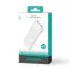 Joyroom Power Bank JR-PBF12 10000mAh 2.4A Dual USB-A USB-C branco