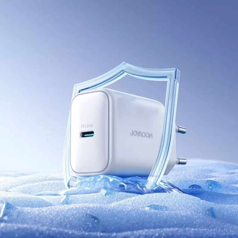 JOYROOM JR-TCF20 20W Fonte de alimentação USB-C com cabo USB-C para USB-C (1m)