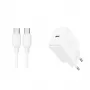 JOYROOM JR-TCF20 20W Fonte de alimentação USB-C com cabo USB-C para USB-C (1m)