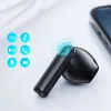 Auscultadores True Wireless JOYROOM JR-TL11 com ENC, proteção à água IPX4, Bluetooth 5.3, controlo tátil, Preto