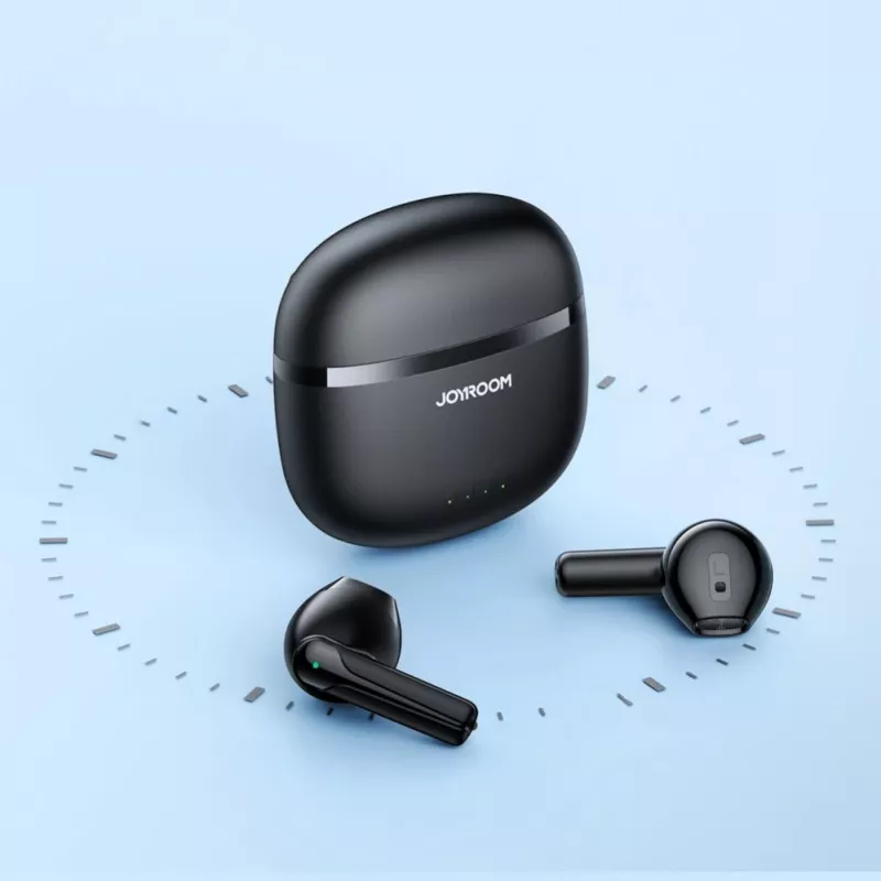Auscultadores True Wireless JOYROOM JR-TL11 com ENC, proteção à água IPX4, Bluetooth 5.3, controlo tátil, Preto