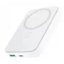 Powerbank sem fios magnética Joyroom JR-W020 20W Mini 10000mAh branca com cabo USB para Type-C 0,25m