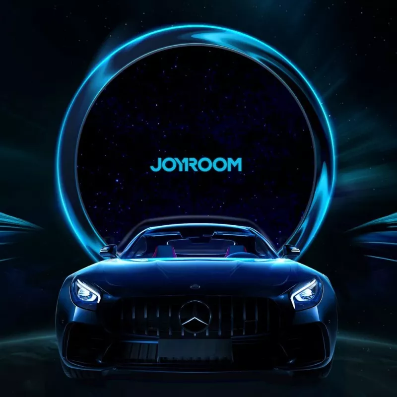 Suporte de telemóvel para automóvel JOYROOM JR-ZS291 com carregador Qi de 15W, compatível com MagSafe, fixação para saída de ar, preto