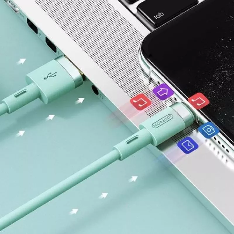 Cabo Joyroom Lightning para USB-A 2,4A 1,2 m preto (S-1224N2)