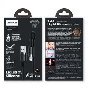 Cabo Joyroom Lightning para USB-A 2,4A 1,2 m preto (S-1224N2)