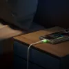 Cabo JOYROOM S-A53 USB-A para USB-C com ponta fluorescente 1,2 m Bege
