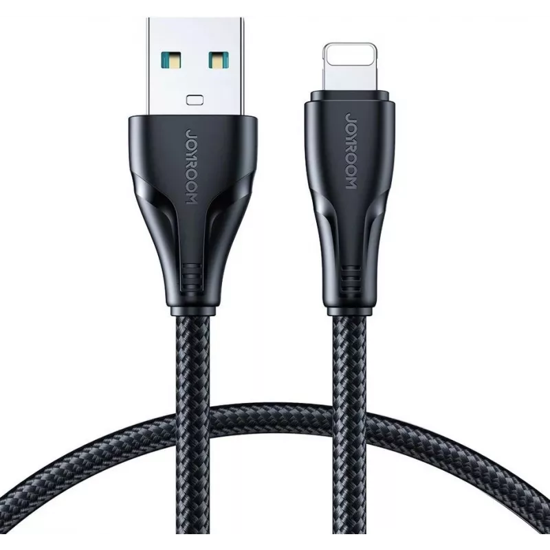 Cabo trançado JOYROOM S-UL012A11 USB-A para Lightning 1,2 m preto