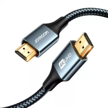 JOYROOM SY-20H1 Cabo HDMI 2.0 2m 4K 60Hz Nylon Entrançado Cinzento