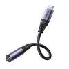 Joyroom SY-C01 Adaptador de áudio USB-C para 3,5 mm com carregamento PD de 60 W, 0,14 m, Preto
