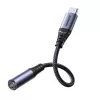 Joyroom SY-C01 Adaptador de áudio USB-C para 3,5 mm com carregamento PD de 60 W, 0,14 m, Preto