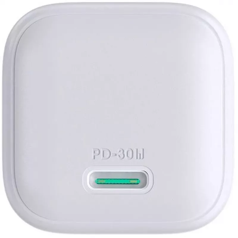 Carregador de viagem Joyroom Mini GaN Fast Charger Type-C, PD 30W, branco (JR-TCG15)