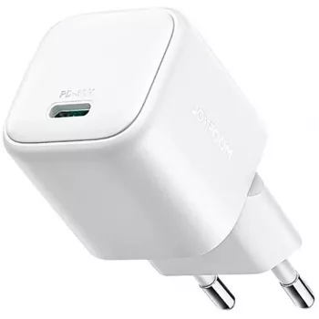Carregador de viagem Joyroom Mini GaN Fast Charger Type-C, PD 30W, branco (JR-TCG15)