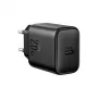 Carregador de viagem Joyroom Type-C PD 20W QC 3.0 preto (JR-TCF20)