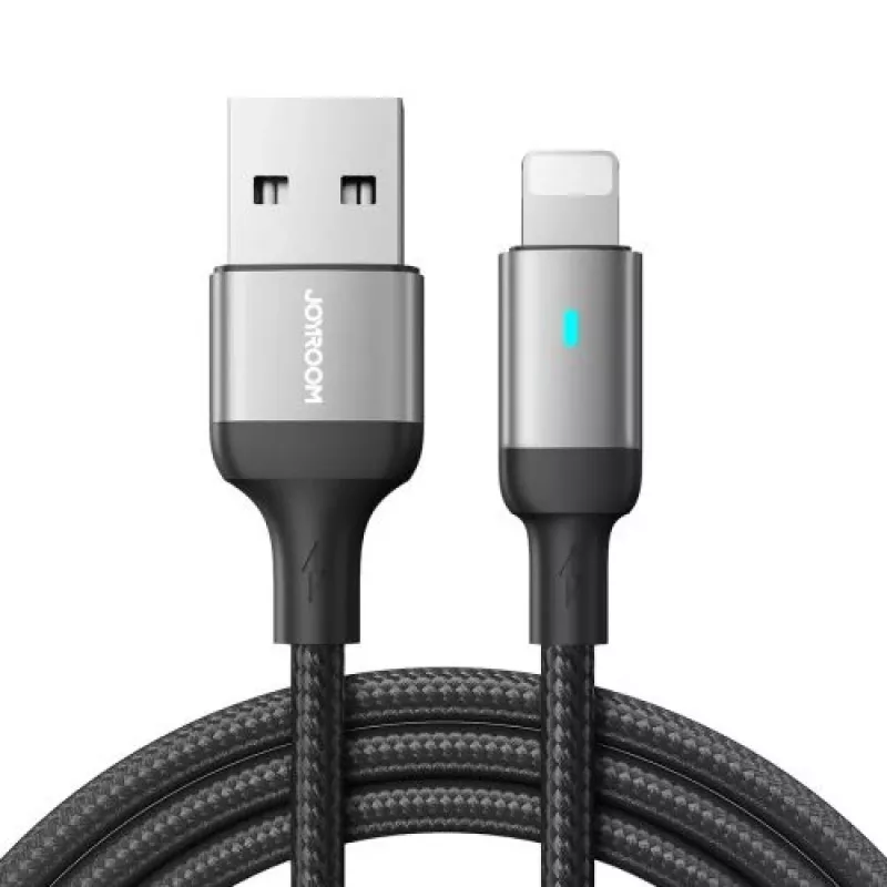 Joyroom Cabo USB-A para Lightning, 2,4A, 1,2m, Preto (S-UL012A10)