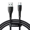 JOYROOM cabo USB-A para USB-C Starry Series, 480 Mbps, 3A, 1m, preto (SA32-AC3)