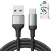 Cabo de dados JOYROOM USB-A para USB-C, 3A, 1,2m, preto (S-UC027A10)