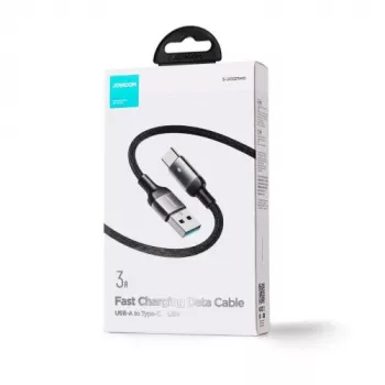 Cabo de dados JOYROOM USB-A para USB-C, 3A, 1,2m, preto (S-UC027A10)