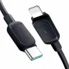 Cabo USB-C para Lightning JOYROOM Multi-Color Series A14, 20W, 480 Mbps, 1,2 m, preto (S-CL020A111B)