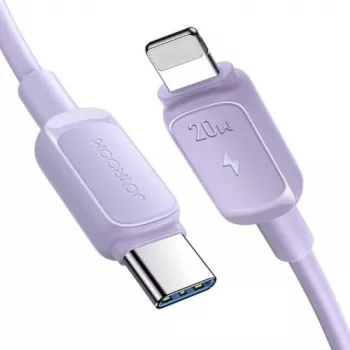 Cabo JOYROOM USB-C para Lightning série Multi-Color A14, 20W PD, 480 Mbps, 1,2 m, lilás (S-CL020A11P)