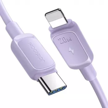 Cabo JOYROOM USB-C para Lightning série Multi-Color A14, 20W PD, 480 Mbps, 1,2 m, lilás (S-CL020A11P)