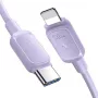 Cabo JOYROOM USB-C para Lightning série Multi-Color A14, 20W PD, 480 Mbps, 1,2 m, lilás (S-CL020A11P)