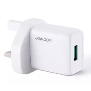 Joyroom Carregador de parede USB 2.1A ficha UK (L-1A101) branco