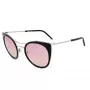 Óculos de sol mulher JPLUS JP3038-01 - armação de acetato preta, lentes de policarbonato cinzentas, proteção UV400, 51/25/145 mm