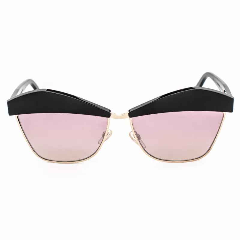 Óculos de sol de mulher JPLUS JP5076-01 - armação quadrada de acetato - proteção UV400 - 58/13/145 mm