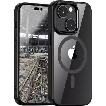 Capa BackCase Pankow Hybrid MagSafe JT Berlin para Apple iPhone 14 - preto/transparente 10924