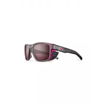 Óculos de sol Julbo Shield M Spectron Polarized 3 HD - cinzento translúcido/rosa