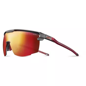 Julbo Ultimate SP3CF óculos de sol - lentes Spectron 3 CF, categoria 3, armação preta/vermelha