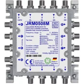 Multiswitch de satélite JULTEC JRM0508M 5/8