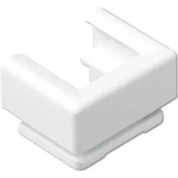 JUNG 12 WW Deslizador de entrada de cabos para calha de 15 x 15 mm, termoplástico, branco alpino