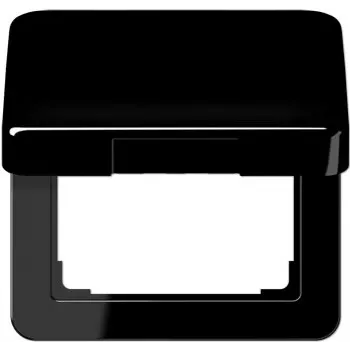 JUNG CD590KLSW Tampa com tampa basculante 50x50 mm preto brilhante para série CD 500