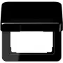 JUNG CD590KLSW Tampa com tampa basculante 50x50 mm preto brilhante para série CD 500