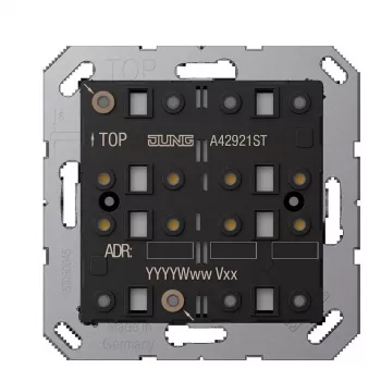 JUNG KNX Módulo de sensor tátil A 4292 1ST, 2 canais, F40, Secure, série AS/A