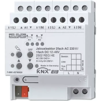 Atuador de estore JUNG KNX caixa REG 4TE 2502 REGHE