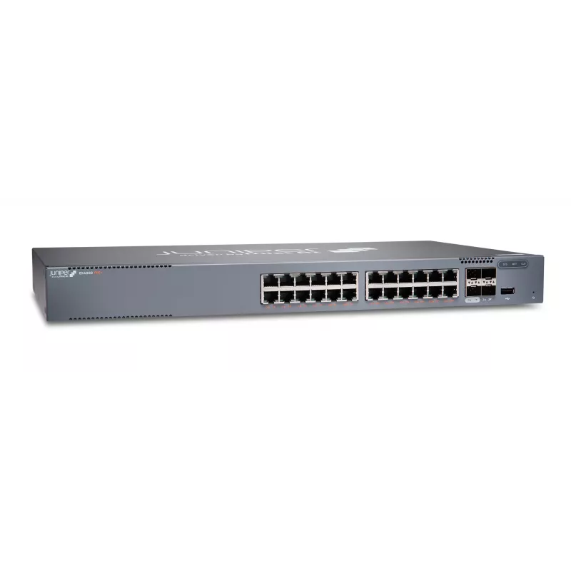 Juniper EX Series EX4000-24P Switch - L3 Gerido - 24 portas Gigabit PoE+ - 4x 10GbE SFP+ Uplinks - Montagem em rack 1U