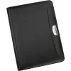 JÜSCHA Alassio MARES I Pasta de Escrita DIN A4 com Calculadora, Bloco de Notas, Bolsas para Cartões, Presilha para Caneta, FINEtouch Imitação de Pele, Preto 96086-1