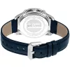 JUST CAVALLI MAN JC1G175L0225 Relógio de quartzo 42mm mostrador azul bracelete de pele