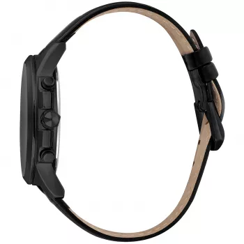 Relógio de homem JUST CAVALLI MAN JC1G175L0245 42mm quartzo analógico mostrador azul bracelete de pele castanho